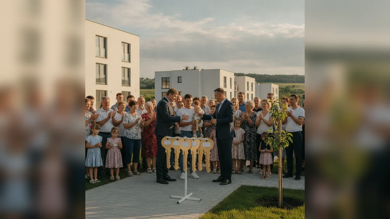 70 de familii au primit locuințe sociale în Viișoara
