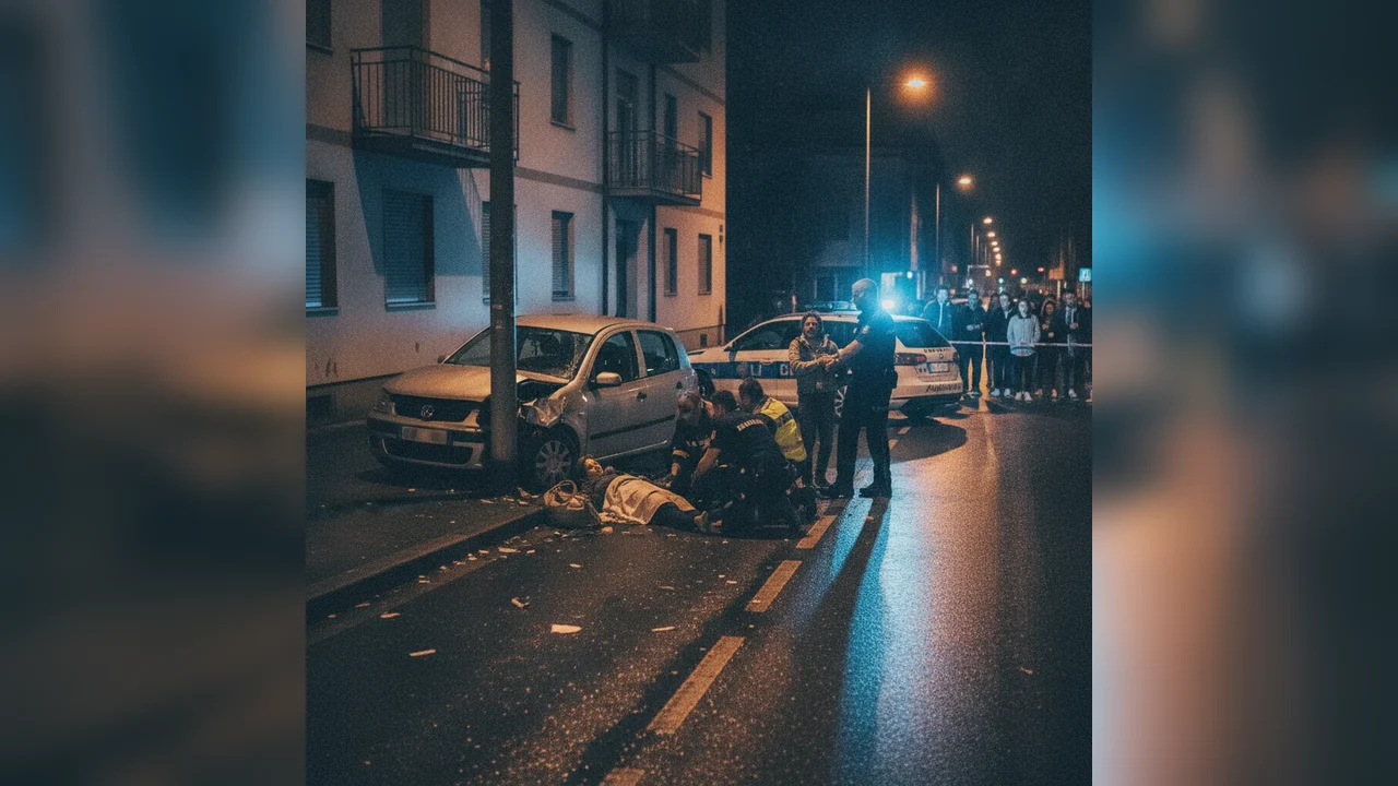 Accident în Bistrița: Șofer beat a rănit o femeie și a fugit