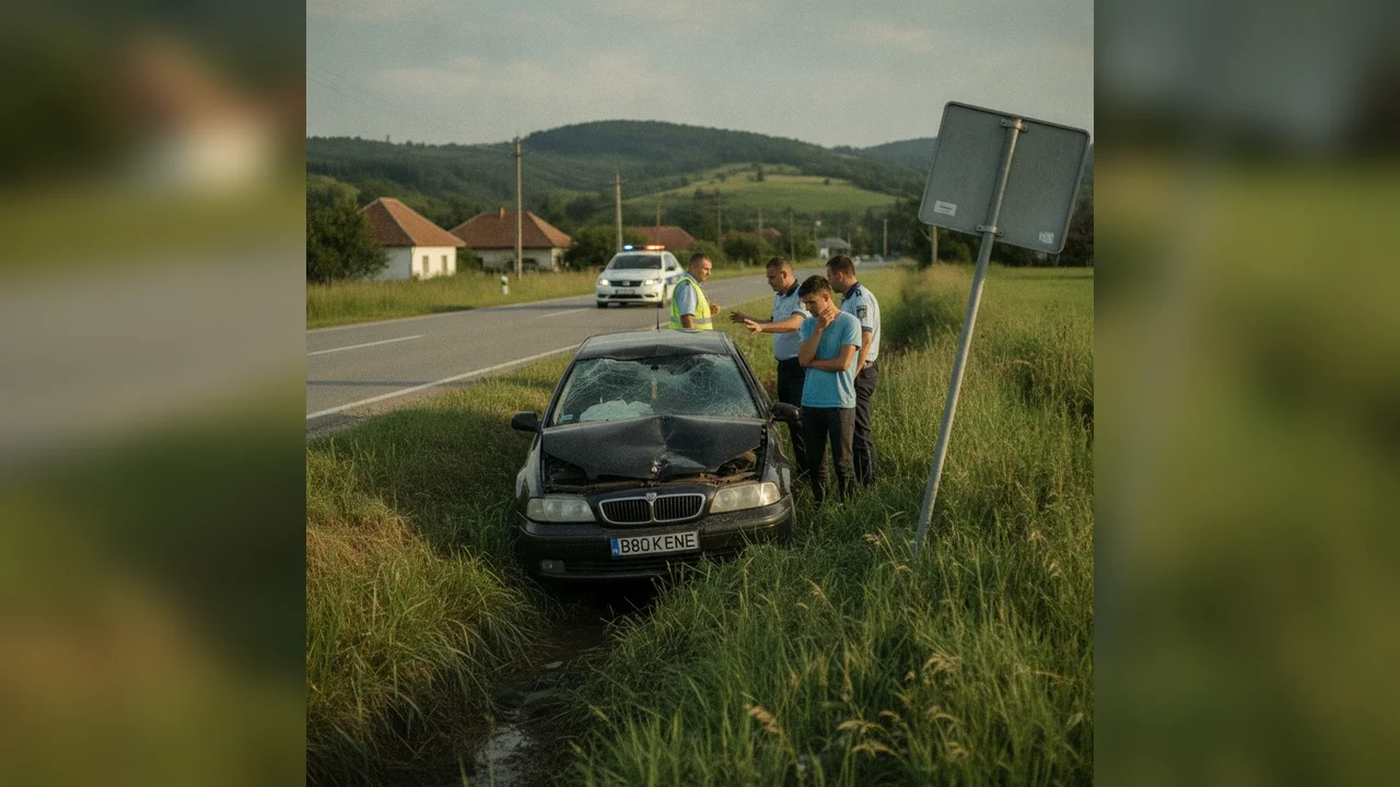 Accident pe DN 17 la Viișoara: Patru persoane implicate
