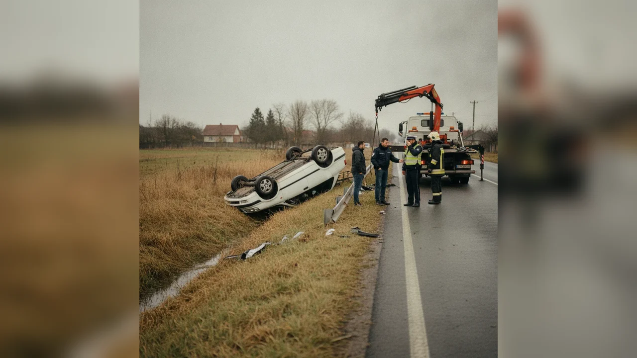 Accident pe DN17 în Livezile: O persoană la spital