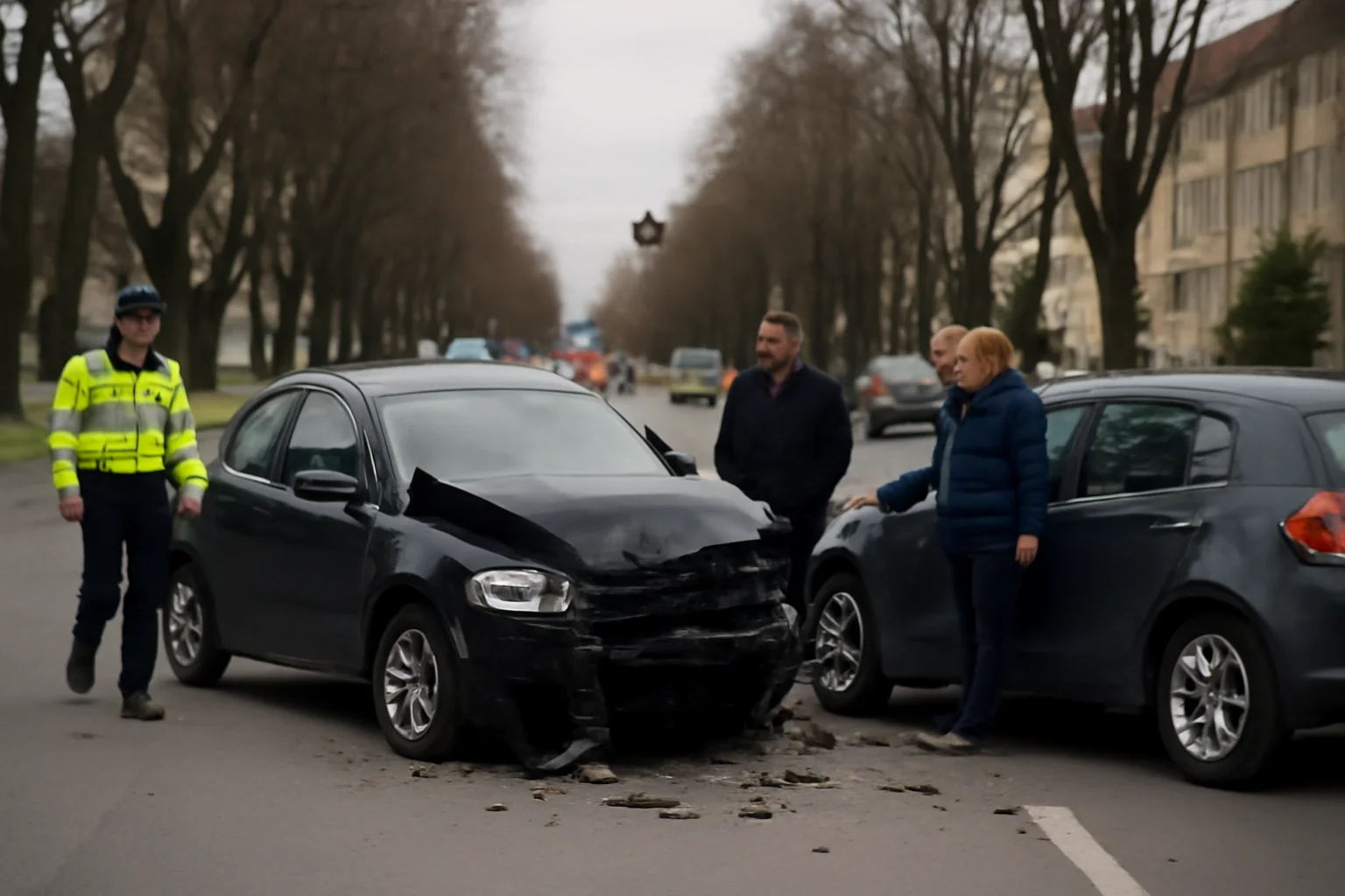 Accident rutier pe Bulevardul Independenței din Bistrița: un tânăr de 27 de ani, rănit și transportat la spital