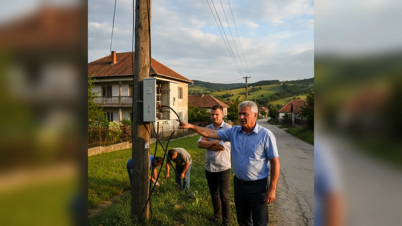 Acuzații de branșare ilegală la iluminatul stradal, în comuna Teaca, județul Bistrița-Năsăud