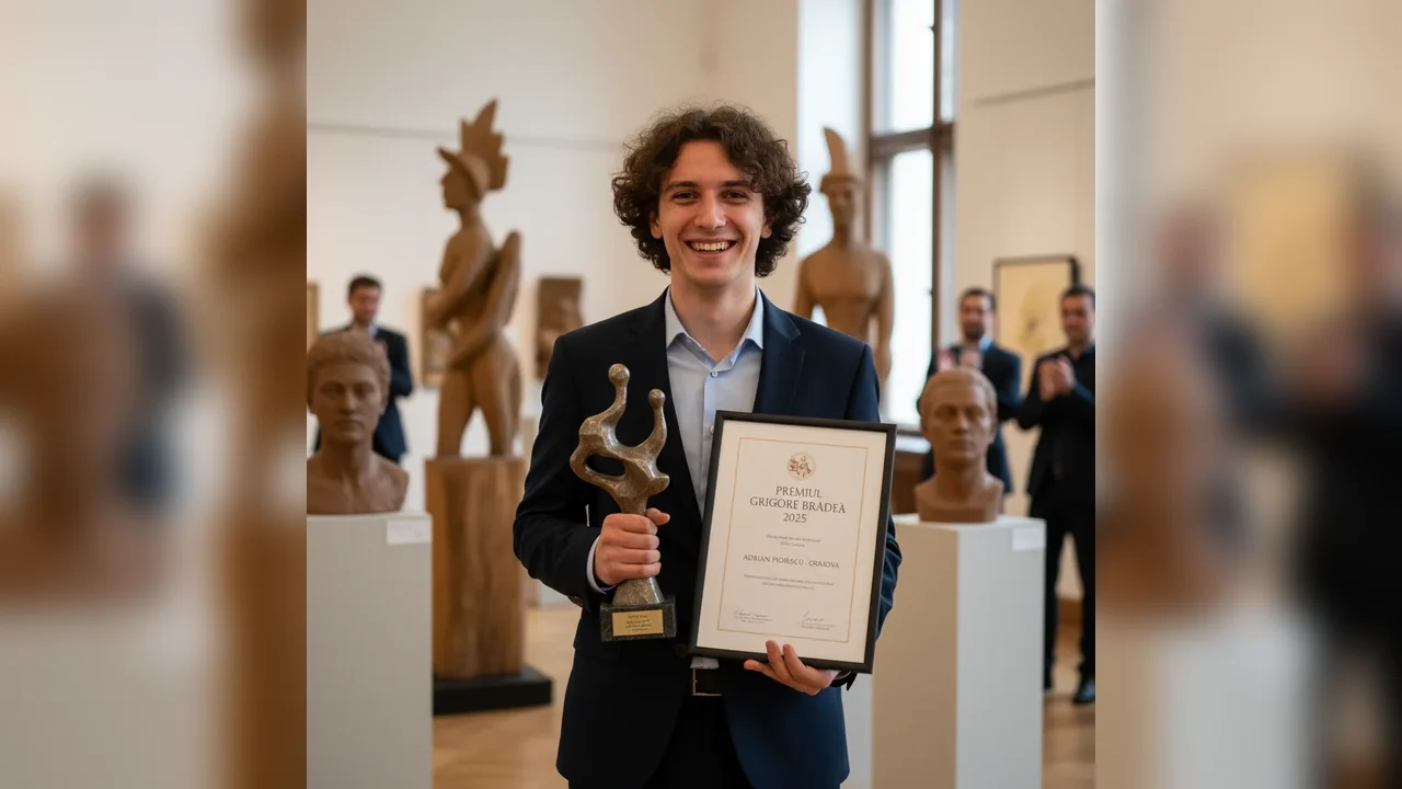 Adrian Piorescu, sculptor din Craiova, laureat cu Premiul Grigore Bradea 2025