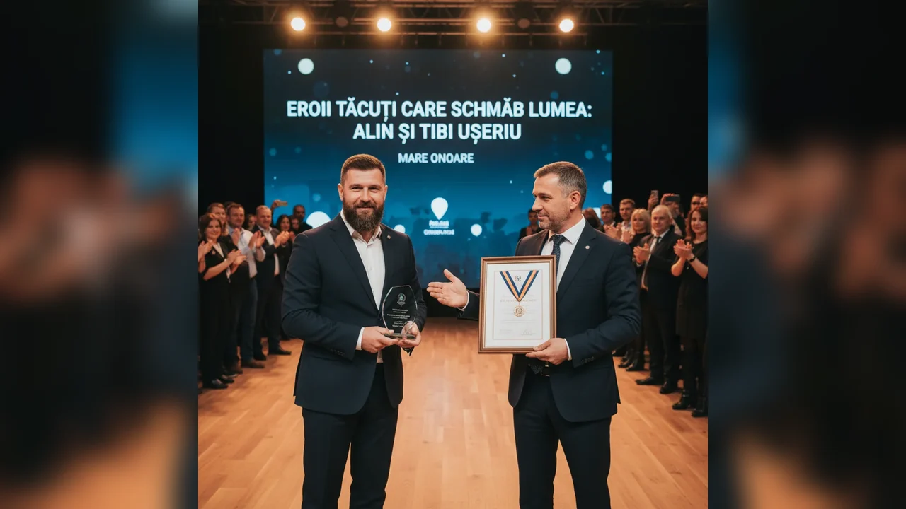 Alin și Tibi Ușeriu, recompensați la gala dedicată eroilor locali care schimbă lumea – Este o mare onoare