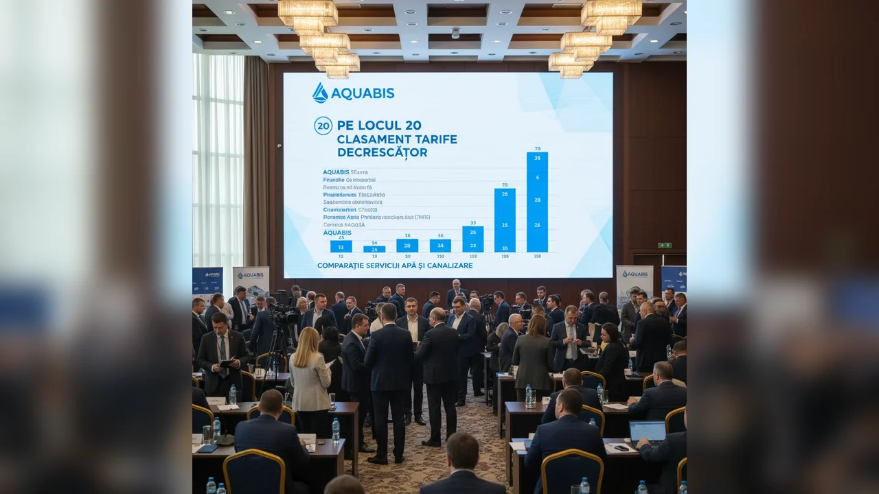Aquabis, abia pe poziția 20 în topul național al celor mai mari tarife la apă