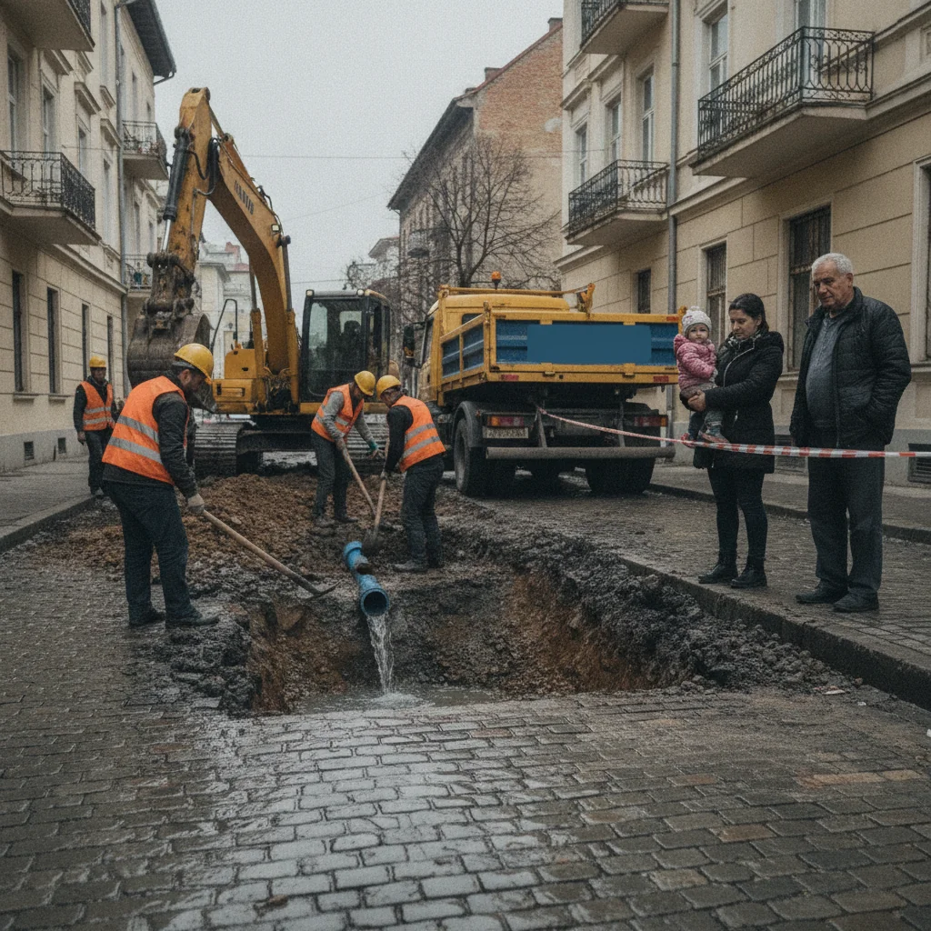 Aquabis sistează apa în Sărata, Bistrița, azi între 11:00 și 15:00