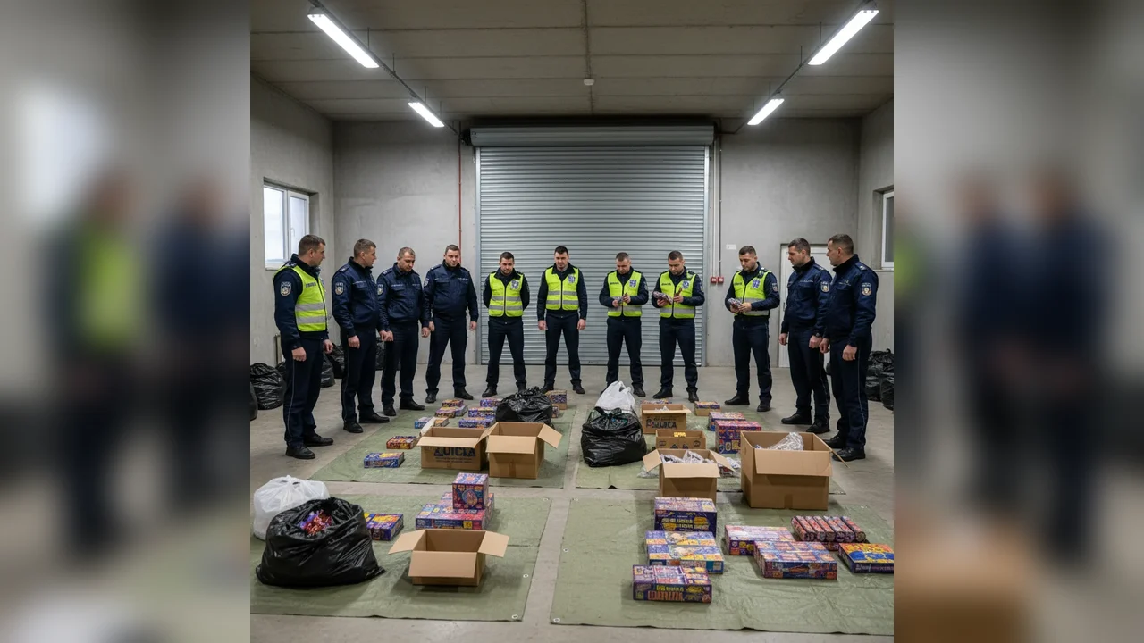 Articole pirotehnice comandate online, indisponibilizate de polițiștii din Bistrița