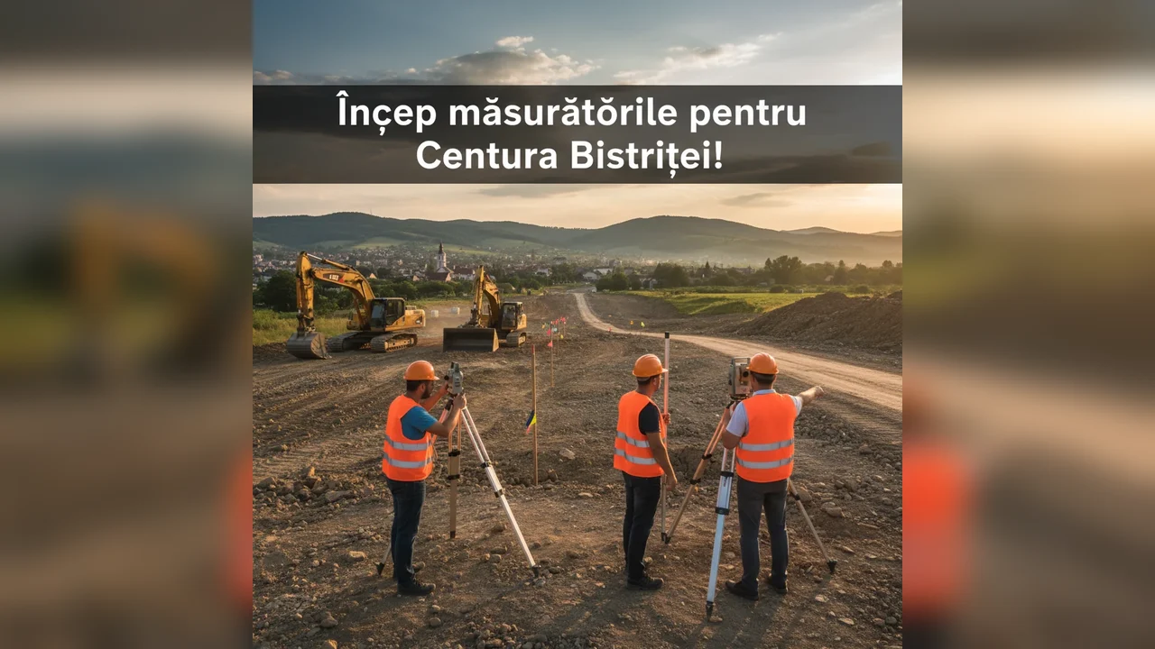 Au început lucrările de măsurare pentru Centura Bistriței!