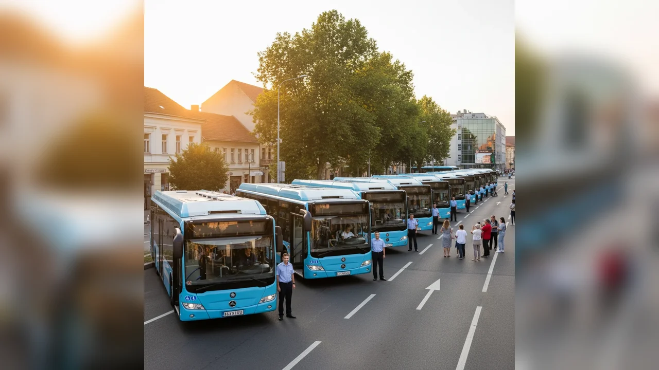 Autobuze electrice noi transformă transportul în Bistrița