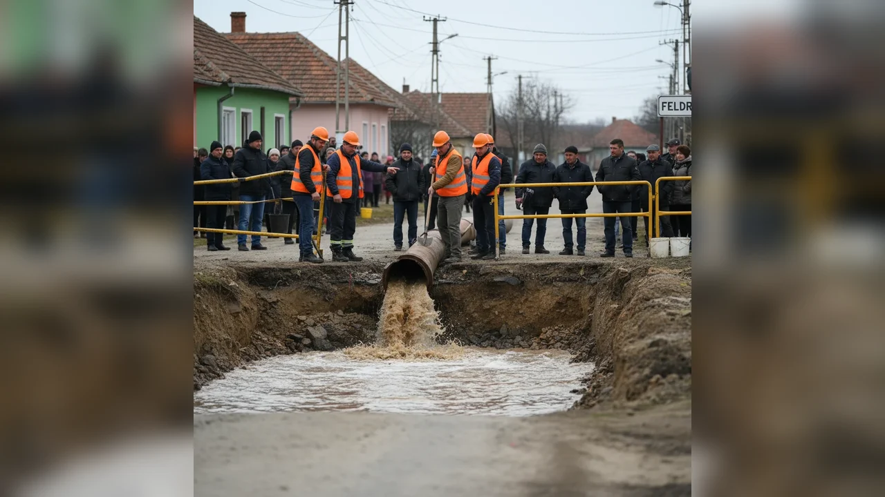 Avarie la rețeaua de apă: alimentarea oprită temporar în Feldru, județul Bistrița-Năsăud