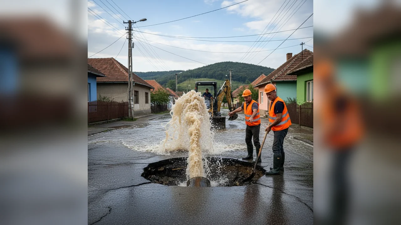 Avarie la rețeaua de apă din Bistrița Bârgăului: furnizarea este oprită temporar