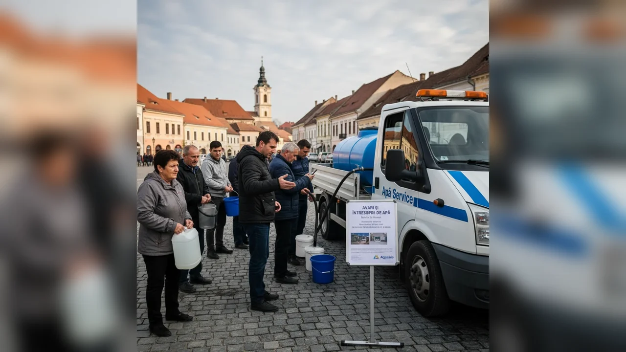 Avarii la rețeaua de apă în Bistrița: Aquabis anunță întreruperi multiple în județ