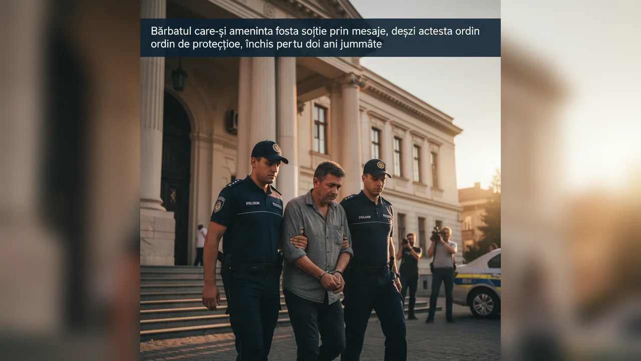Bărbat condamnat la doi ani și jumătate pentru amenințări prin mesaje