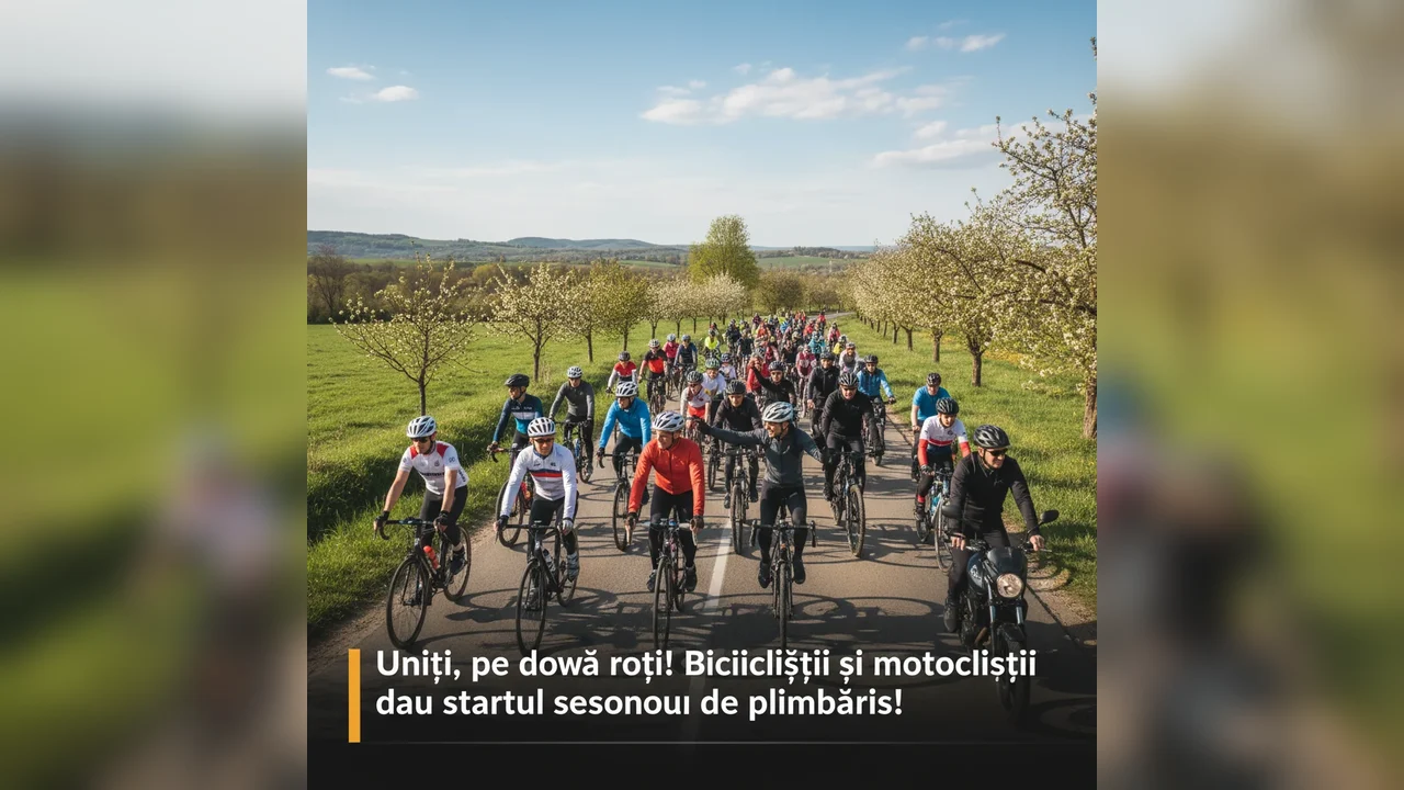 Bicicliștii și motocicliștii deschid sezonul plimbărilor