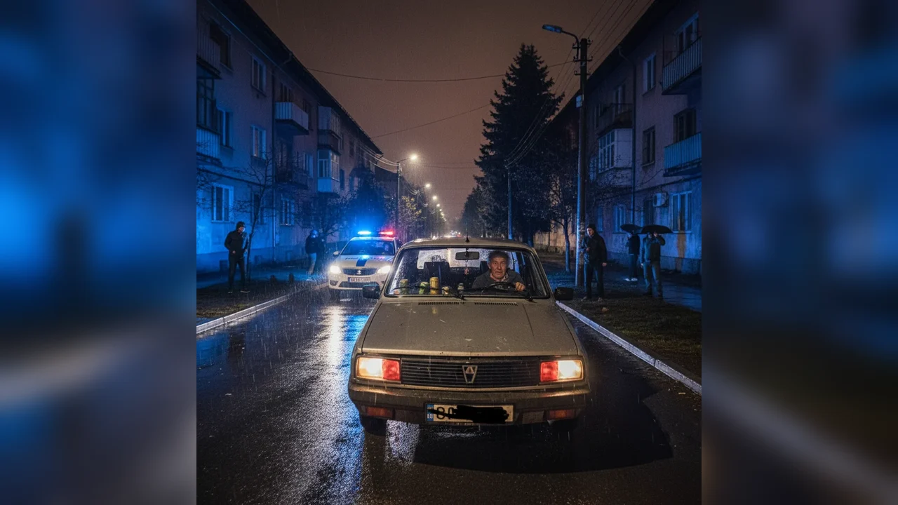 Bistrițean de peste 60 de ani, fără acte și băut, urmărit de poliție într-o cursă spectaculoasă