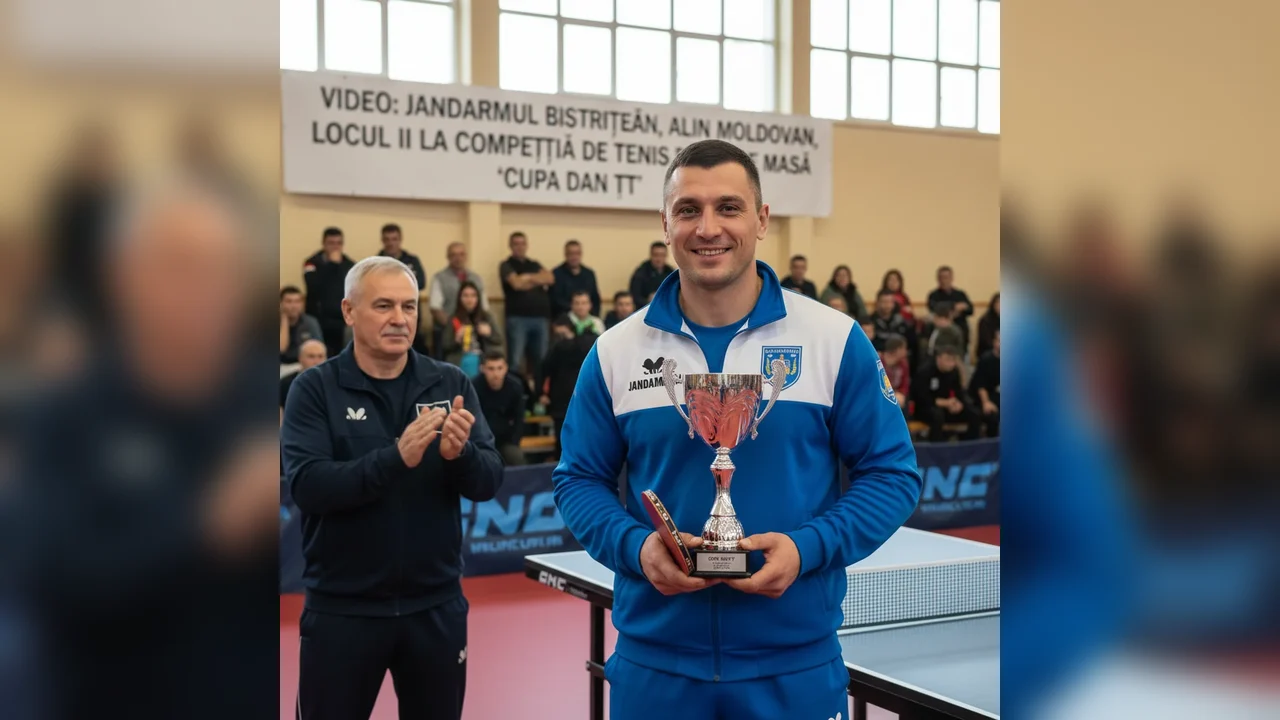 Bistrițeanul Alin Moldovan, vicecampion la tenis de masă la turneul Cupa Dan TT
