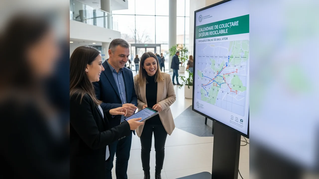 Calendarele online pentru colectarea deșeurilor reciclabile, accesibile începând cu anul viitor