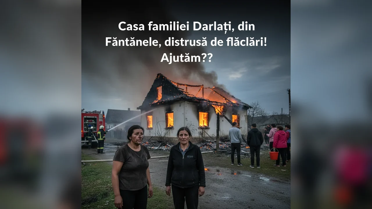 casă distrusă, comunitatea chemată să ajute