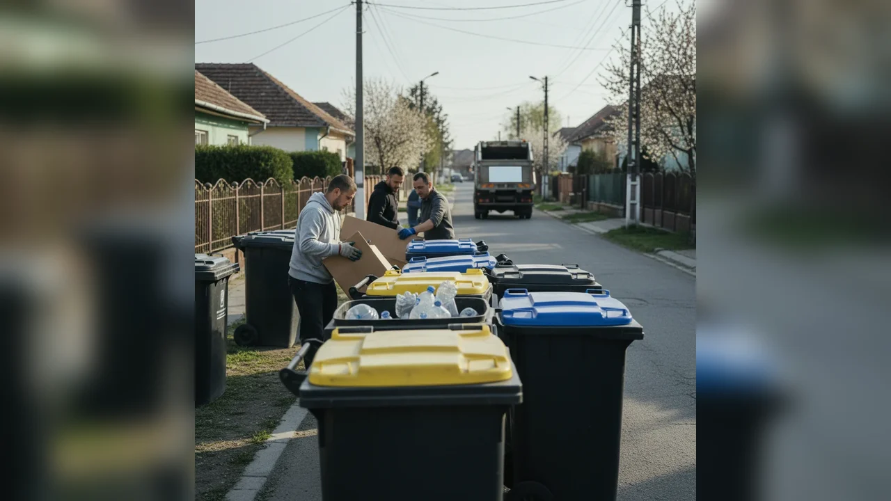 Colectare pubela galbenă în Unirea, Viișoara și alte zone