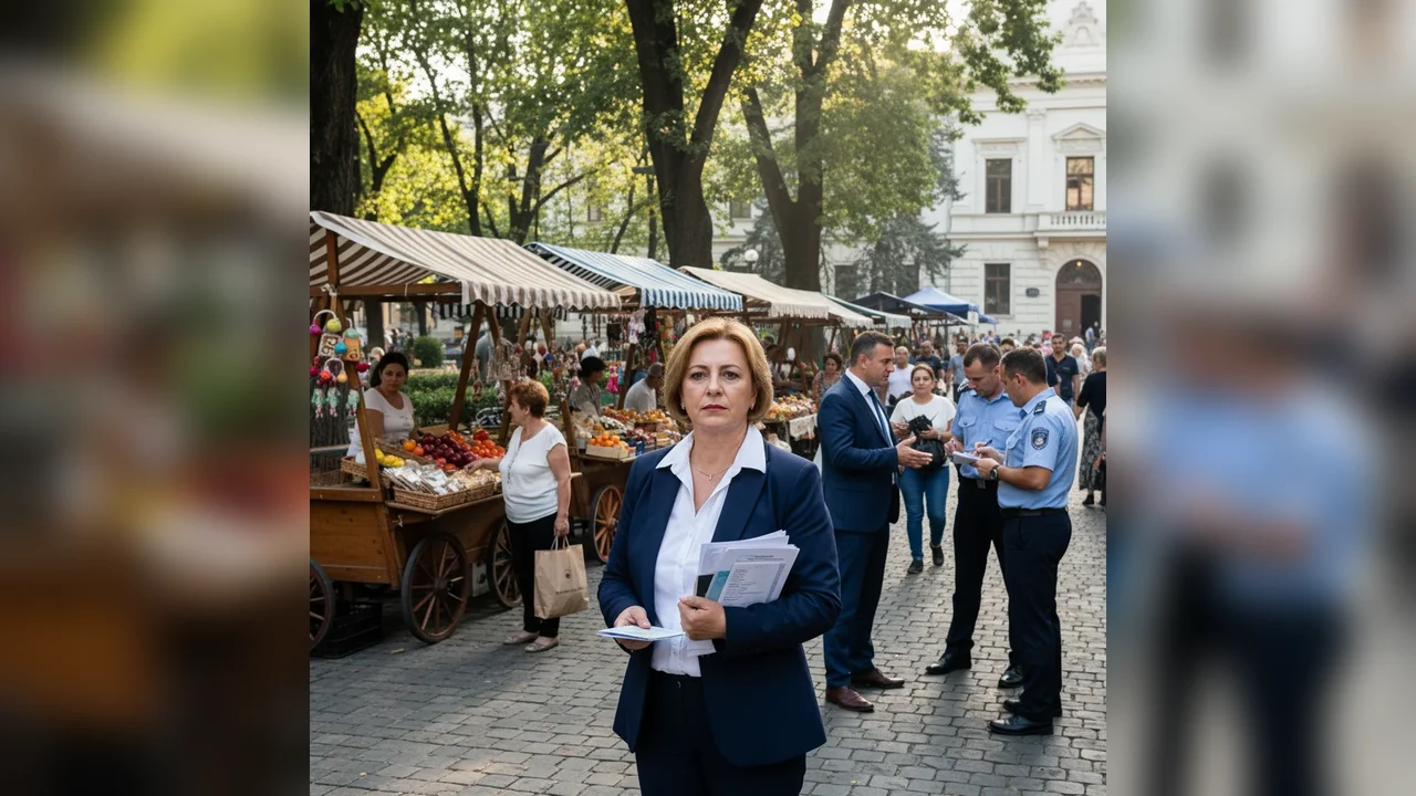 Consiliera Rodica Dobraniș reclamată la poliție de primar pentru închirierea domeniului public comercianților