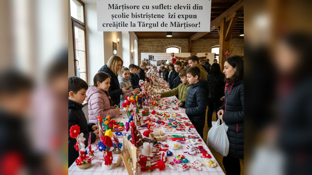 creații handmade realizate de elevii școlilor locale