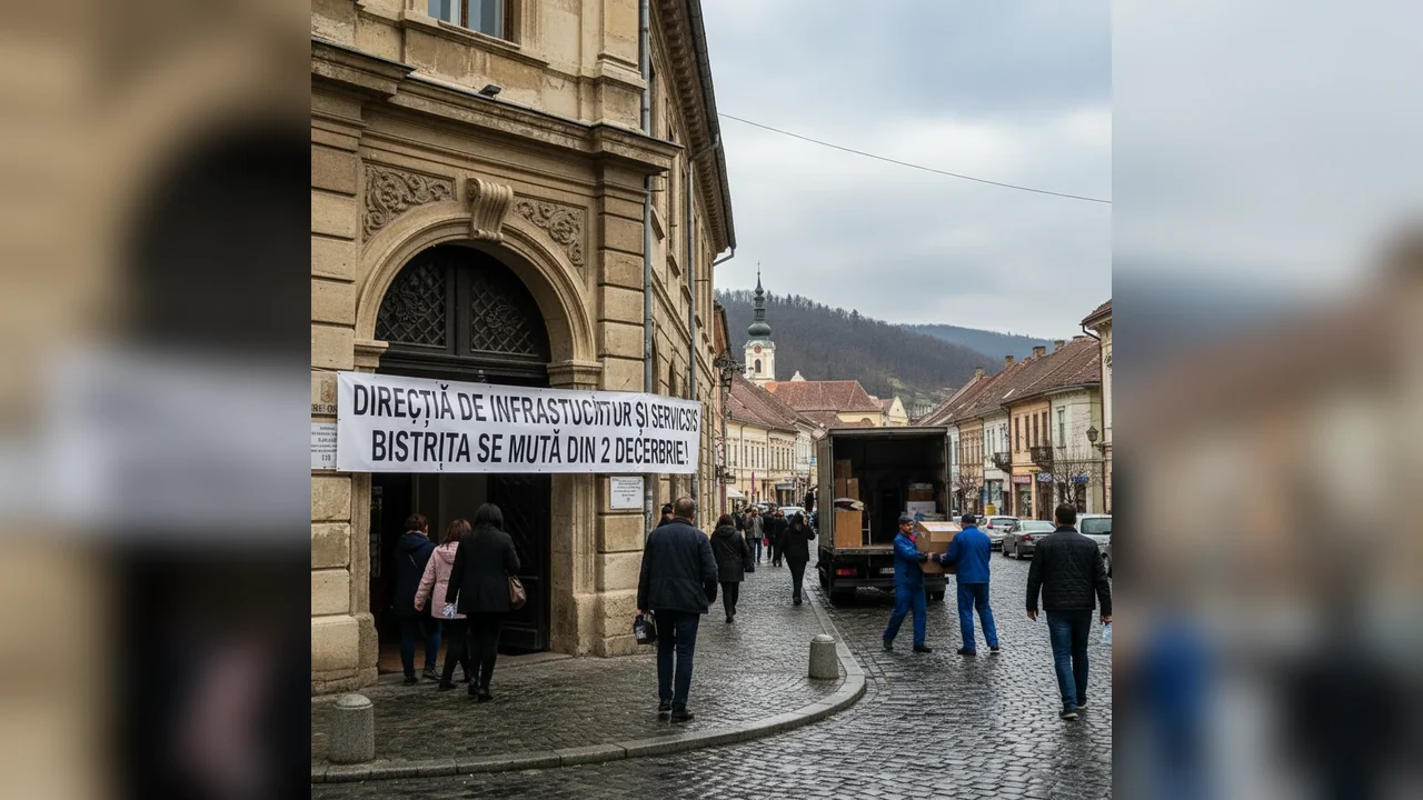 Direcția de Infrastructură și Servicii Bistrița își schimbă sediul începând cu 2 decembrie