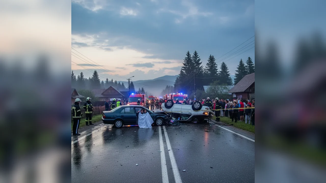 Doi tineri au murit într-un accident rutier la Prundu Bârgăului, lângă Bistrița