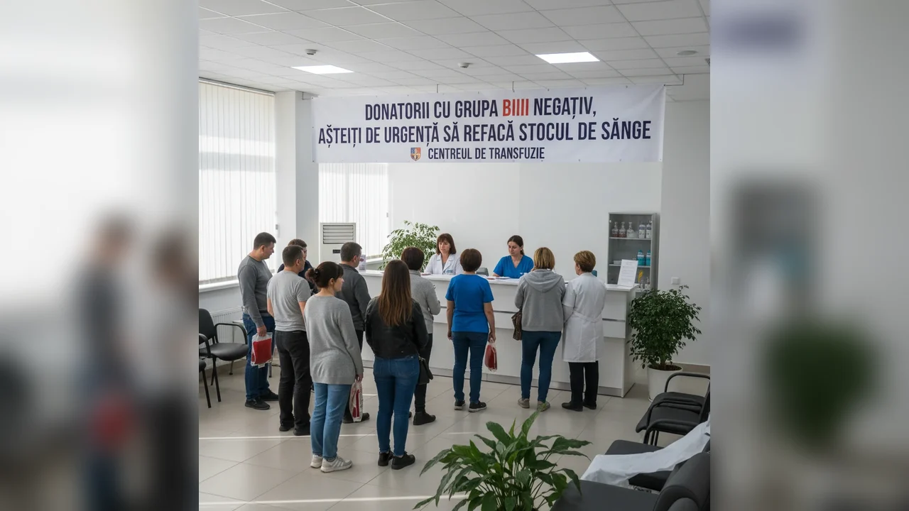 Donatorii cu grupa BIII NEGATIV, solicitați de urgență pentru refacerea stocului de sânge la Centrul de Transfuzie