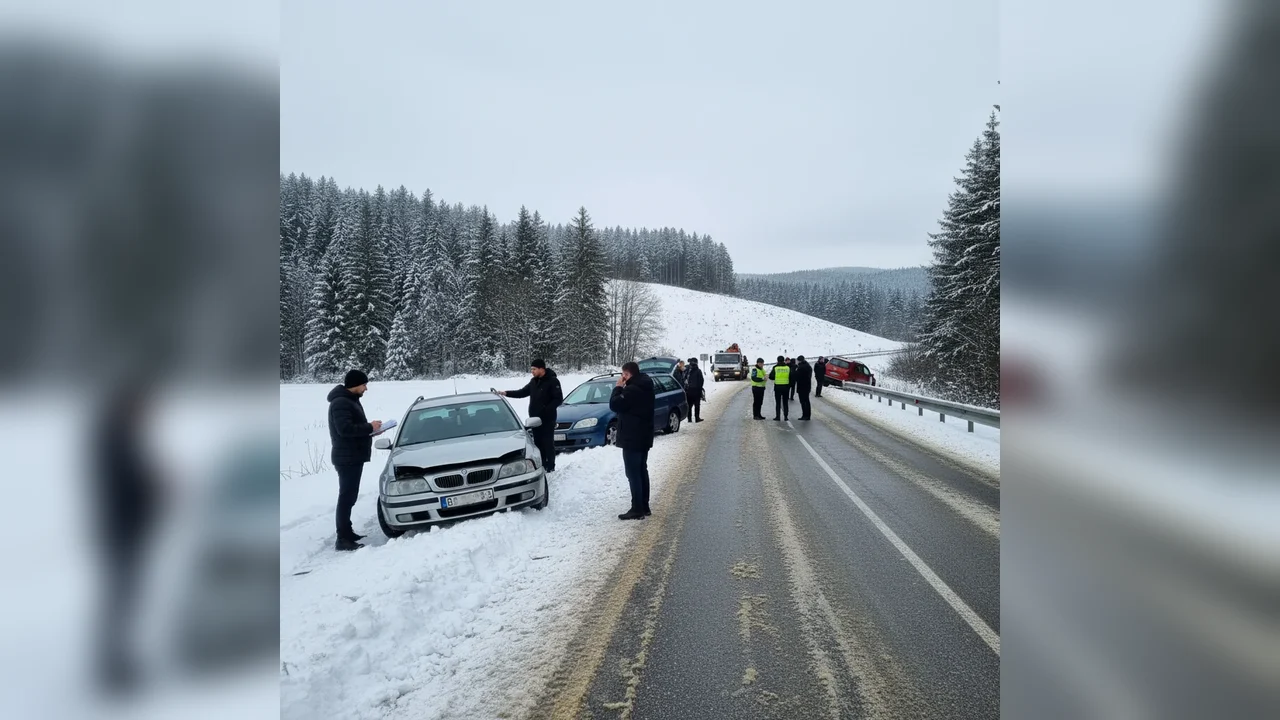 Două accidente rutiere la Bistrița în condiții de iarnă, fără răniți grav confirmați