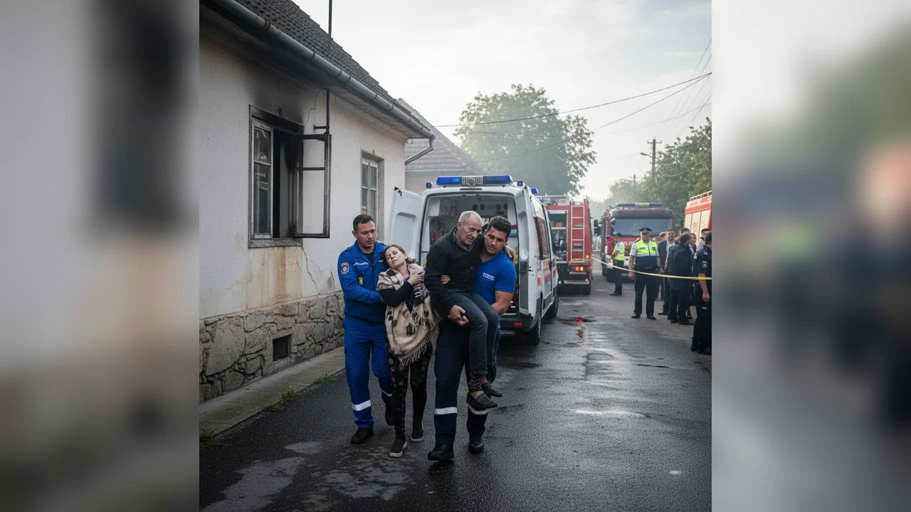 Două persoane intoxicate cu monoxid de carbon într-o locuință din Bistrița: intervenție de urgență a echipajelor