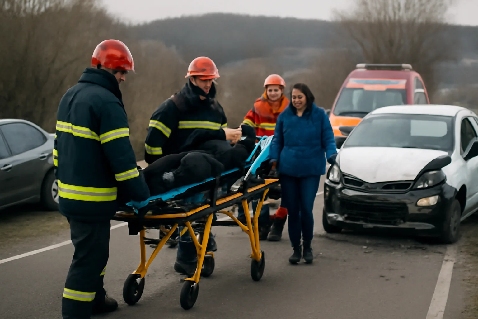 Două persoane rănite într-un accident pe DN 17C, între Salva și Coșbuc, în județul Bistrița-Năsăud