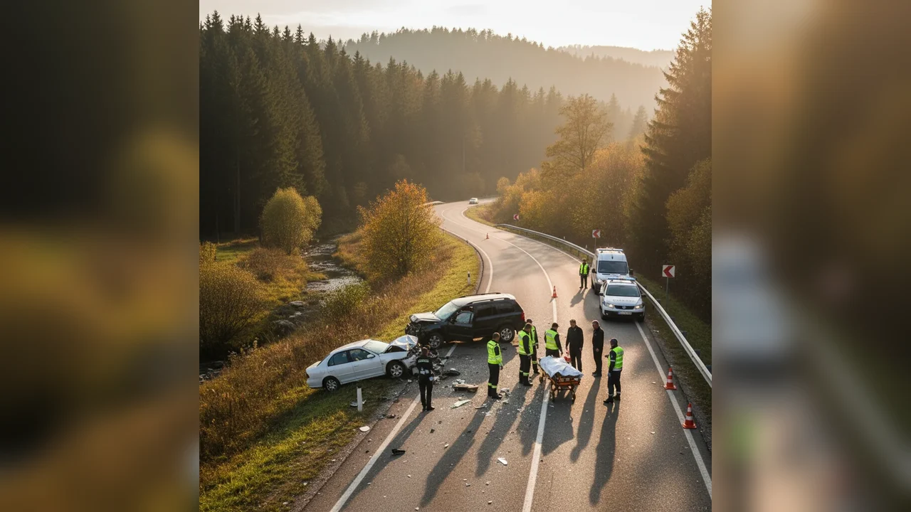 Două persoane și-au pierdut viața într-un accident grav pe DN17, la Prundu Bârgăului, lângă Bistrița