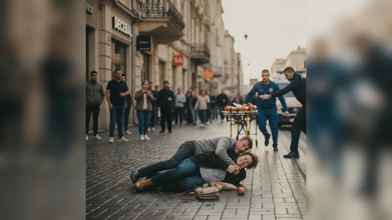 Femeie rănită pe Decebal în Bistrița, după o căzătură inedită