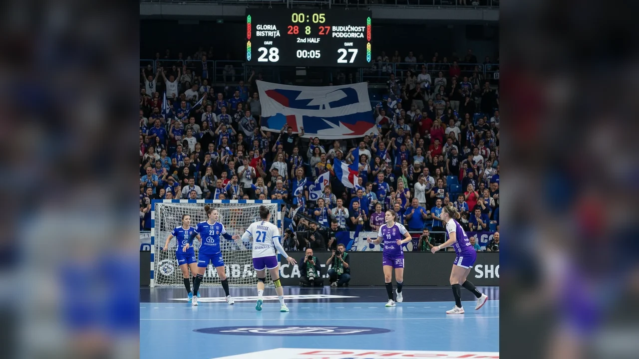 Gloria Bistrița debutează în 2026 în Liga Campionilor, la Bistrița, contra Buducnost