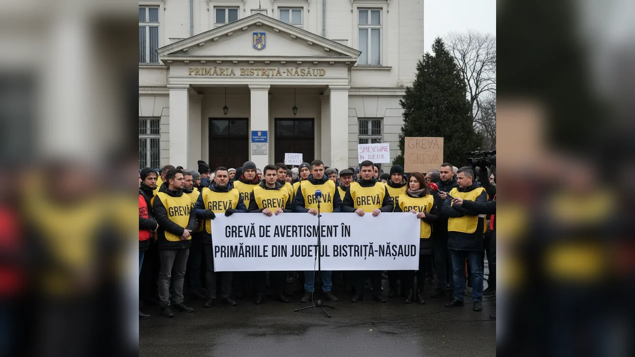 Grevă de avertisment în primăriile din Bistrița-Năsăud pe fondul nemulțumirilor salariale