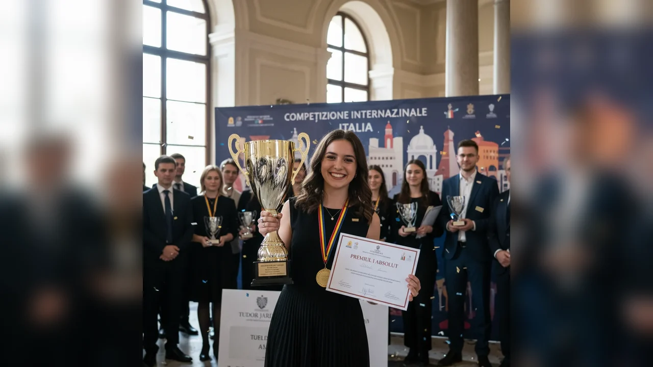 Iarina Vasile de la Tudor Jarda câștigă premiul I în Italia