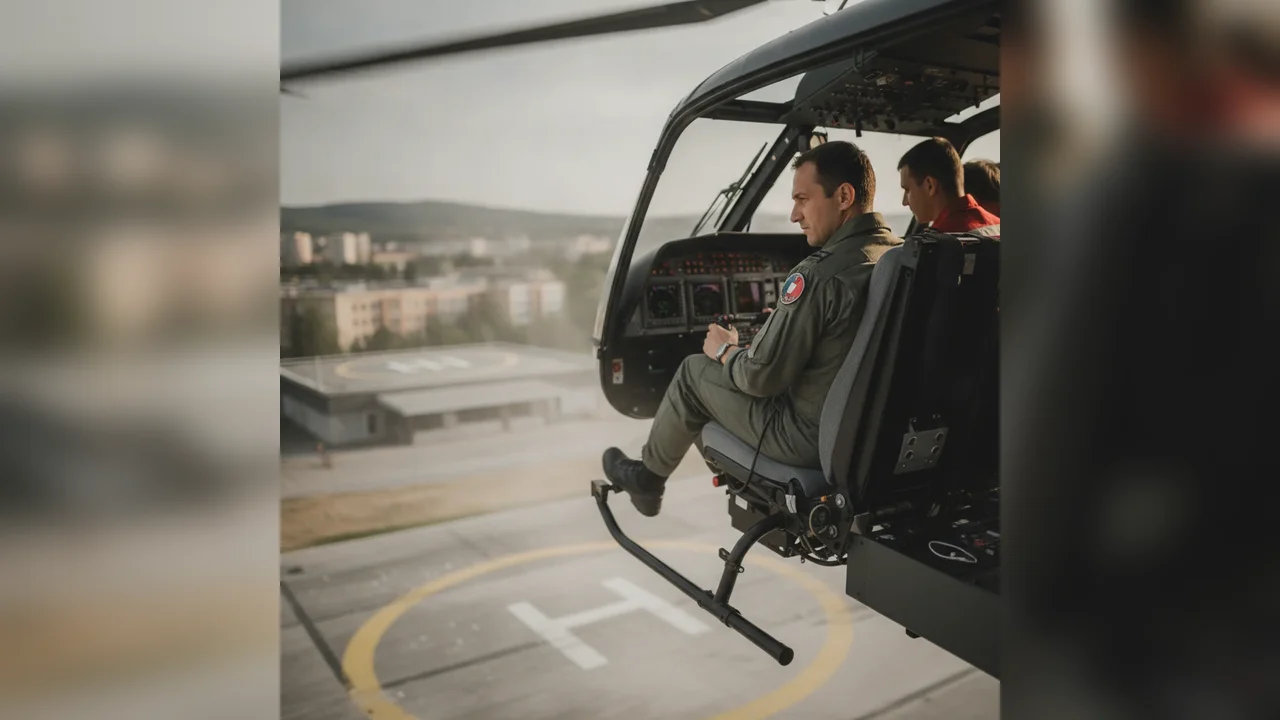 Incident cu laser la aterizarea unui elicopter SMURD în Bistrița