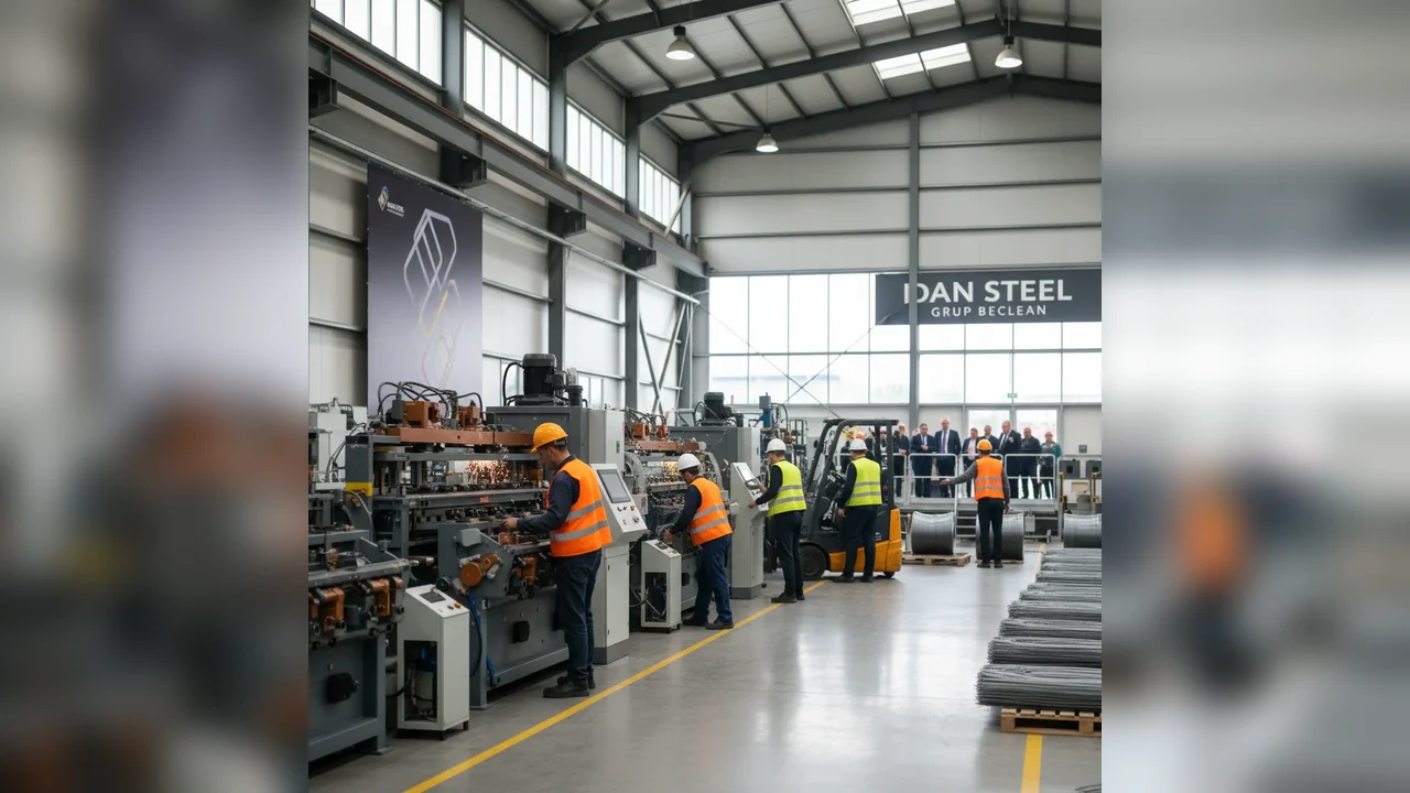 Investitorul în plasă sudată care a achiziționat Dan Steel Grup Beclean a transformat fabrica prin modernizare și retehnologizare de 13,5 milioane de euro