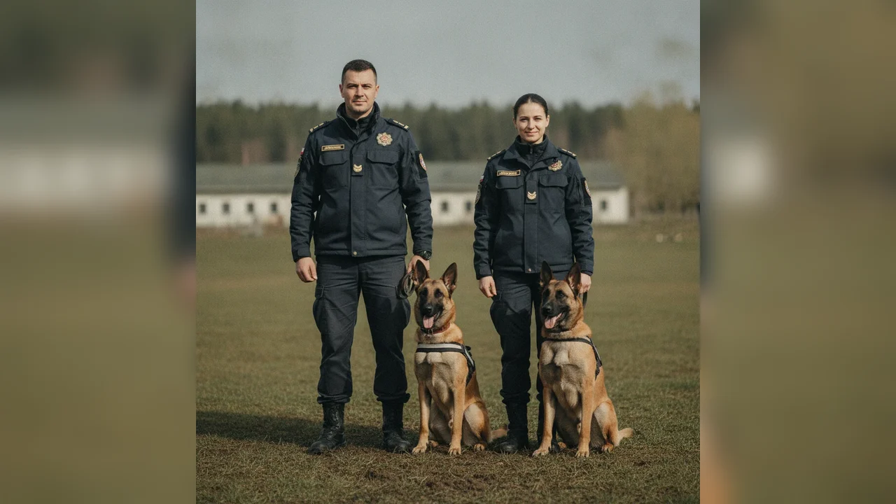 Jandarmeria Bistrița-Năsăud are doi noi căței de serviciu
