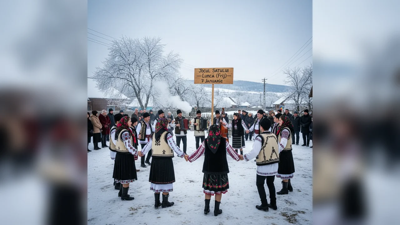 „Jocul Satului” revine la Lunca (Frij), lângă Bistrița, pe 7 ianuarie 2026