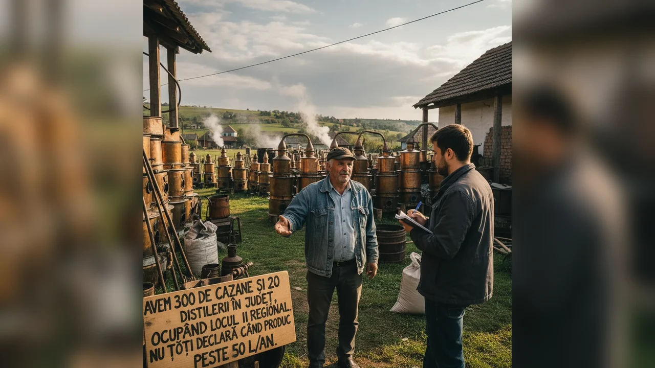 Județul nostru, pe locul doi în regiune cu sute de cazane și distilerii; producția reală ar putea fi subraportată peste 50 litri anual