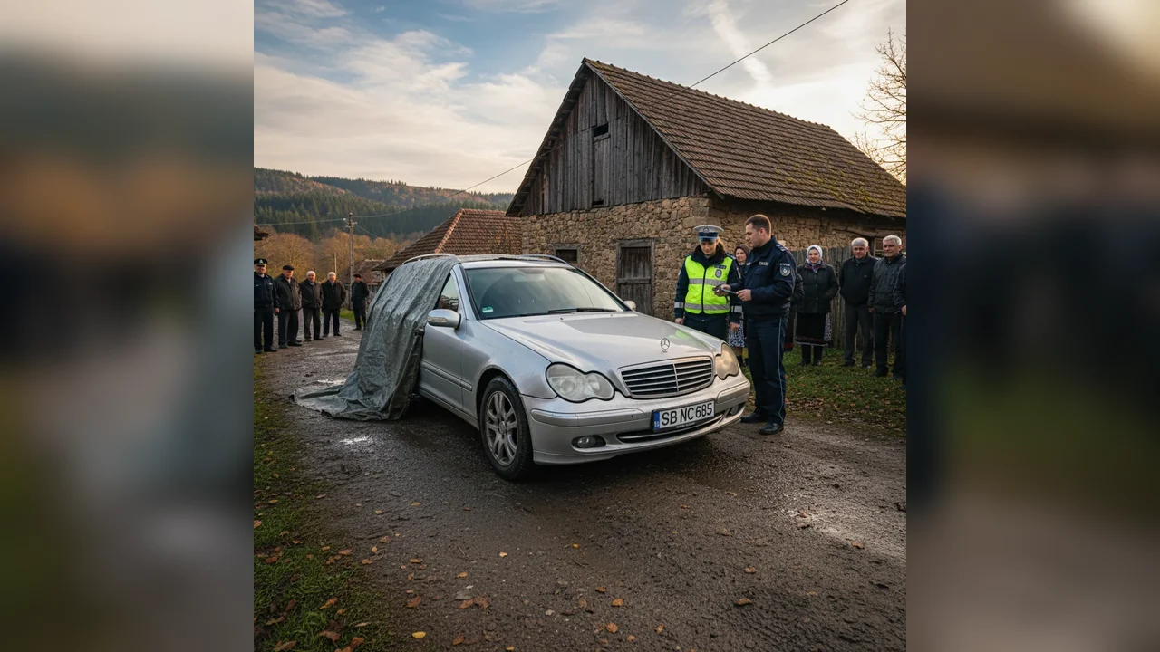 Mașină de 30.000 de euro, dispărută din 2023 în Elveția, descoperită în Coșbuc!