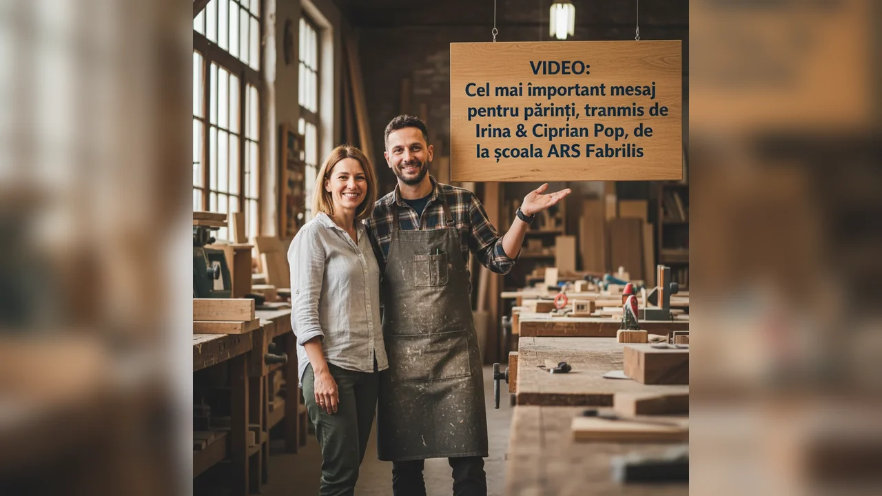 Mesaj esențial pentru părinți, transmis de Irina și Ciprian Pop de la școala ARS Fabrilis
