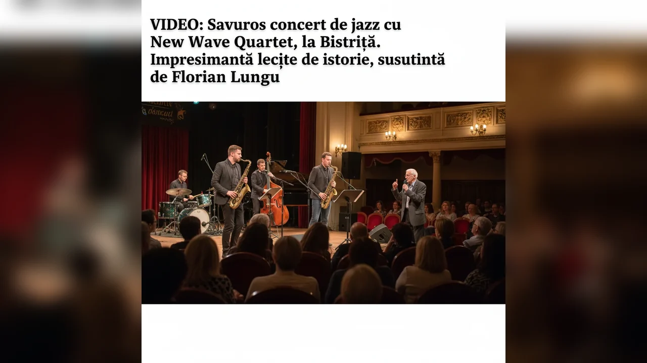 New Wave Quartet a încântat Bistrița cu jazz, iar Florian Lungu a oferit o remarcabilă incursiune în istoria genului