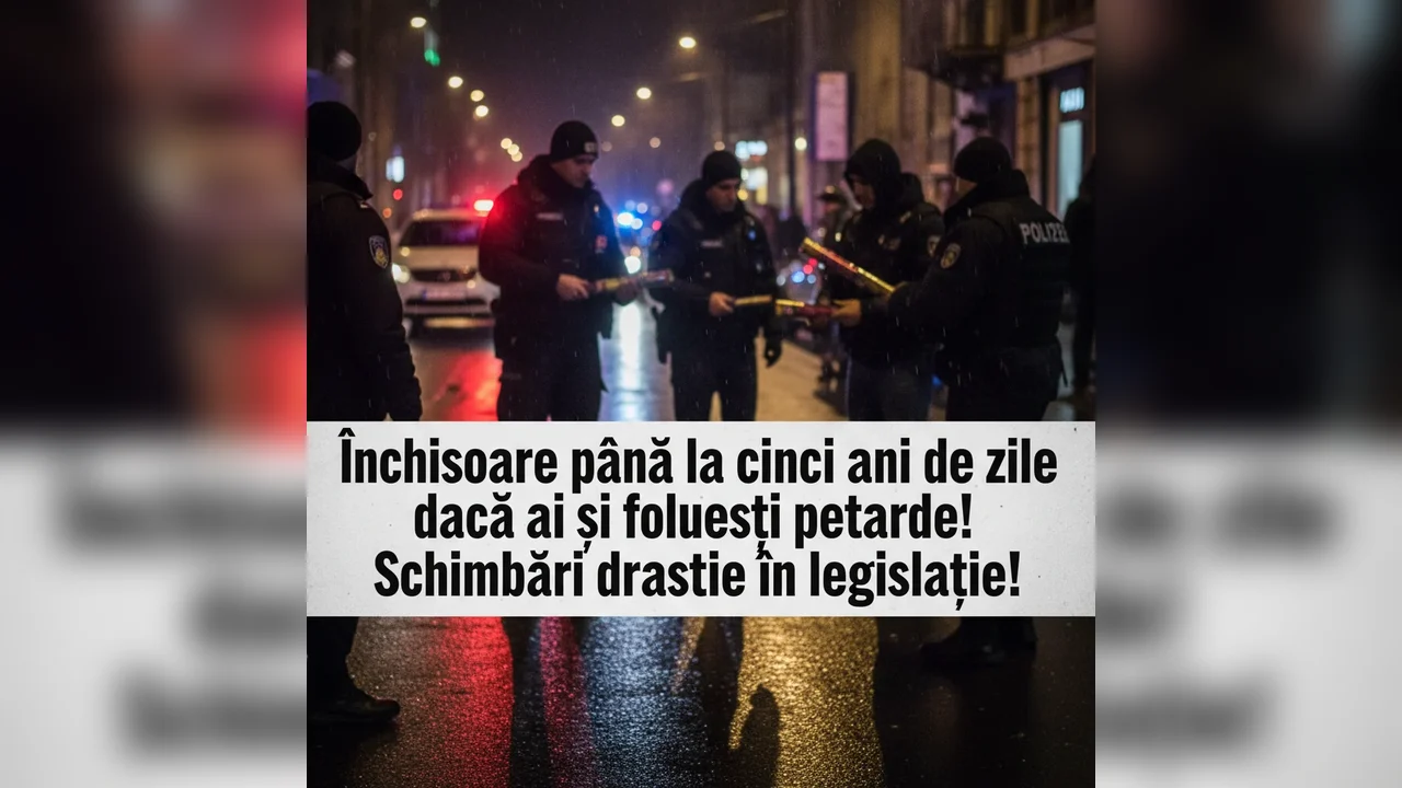 Pedeapsă de până la cinci ani de închisoare pentru deținerea și folosirea petardelor – Noi modificări legislative importante