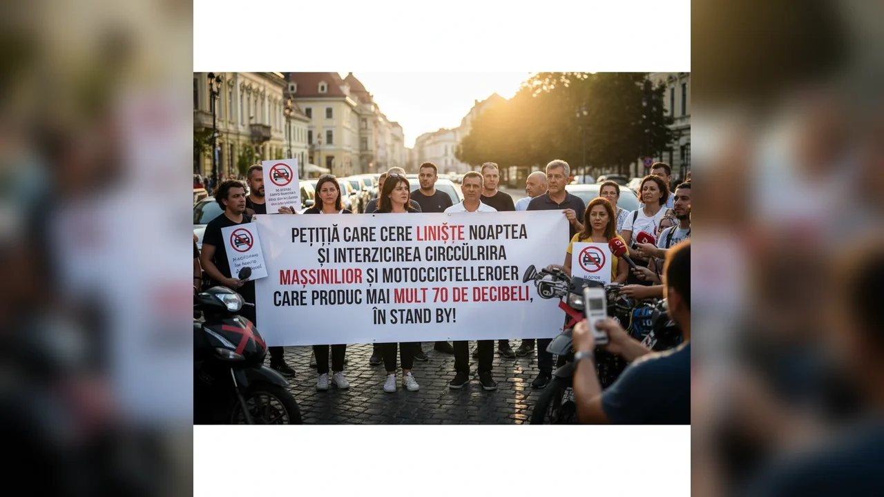 Petiție pentru interzicerea circulației nocturne a mașinilor și motocicletelor ce depășesc 70 de decibeli în oraș