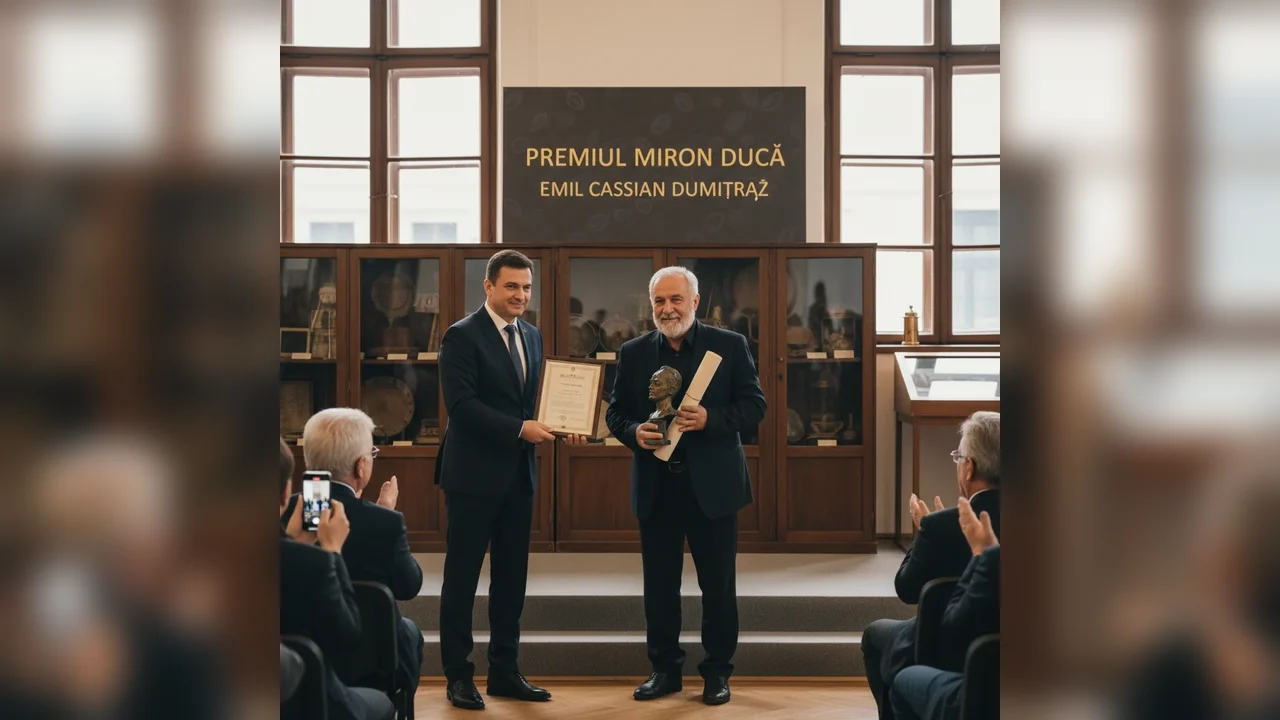 Premiul „Miron Duca”, decernat la Bistrița sculptorului Emil Cassian Dumitraș în cadrul Complexului Muzeal Bistrița-Năsăud