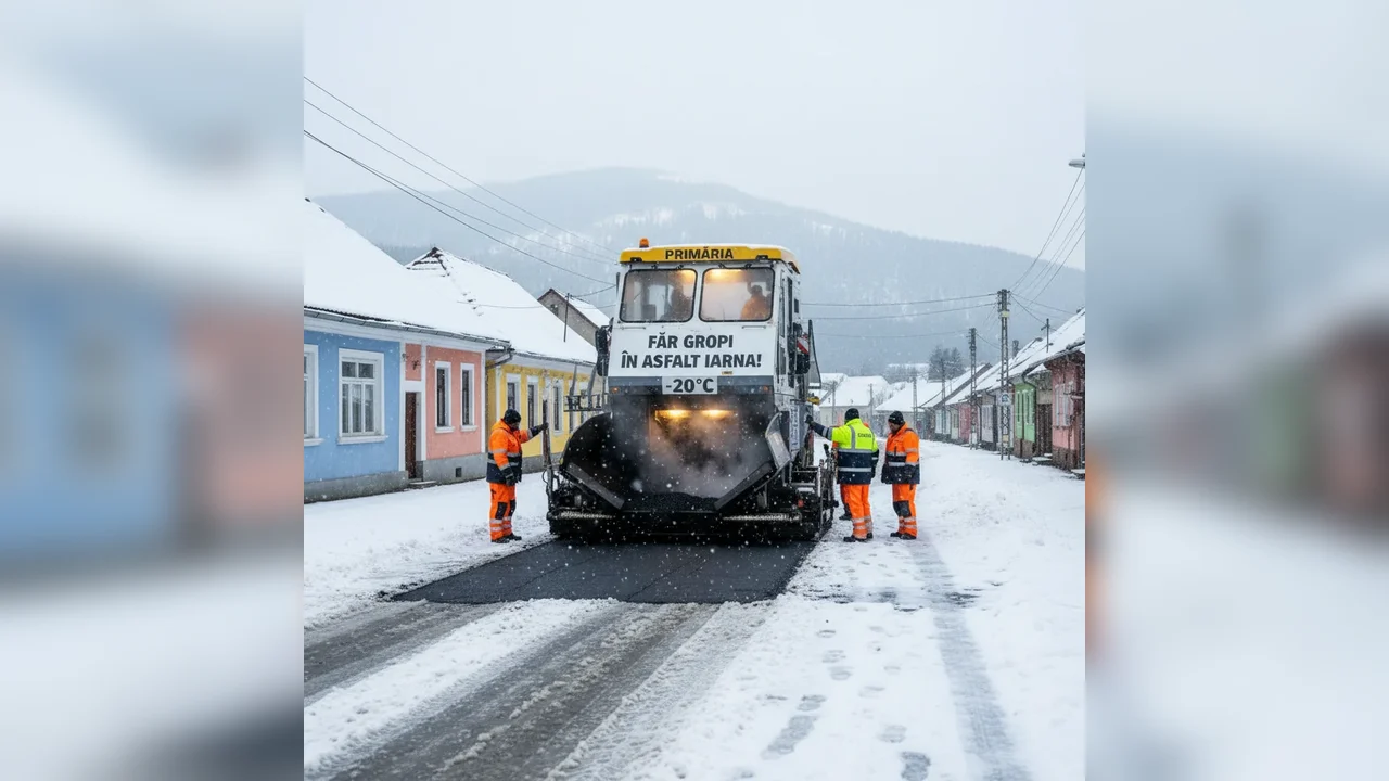 Primăria achiziționează utilaje pentru asfalt chiar și iarna