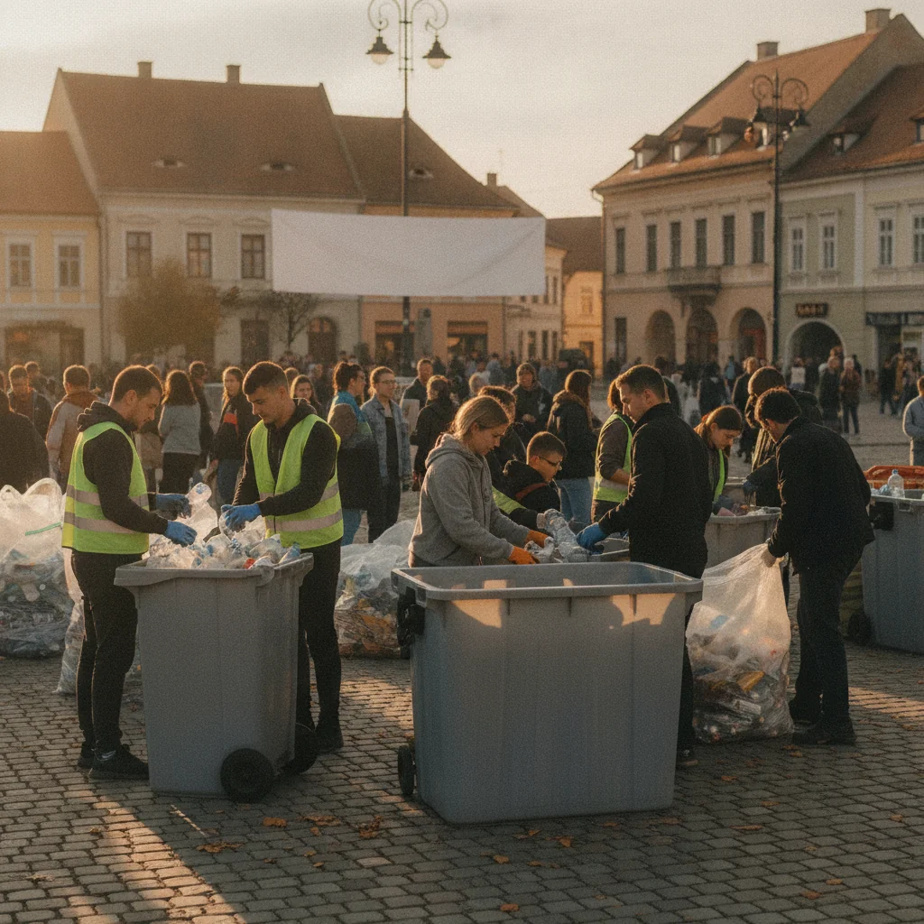 Programul de colectare a deșeurilor reciclabile în Bistrița, în octombrie 2026