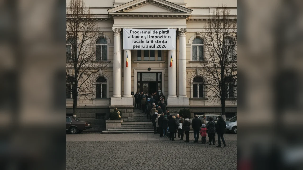 Programul de plată a taxelor și impozitelor locale la Bistrița în 2026, anunțat de primărie